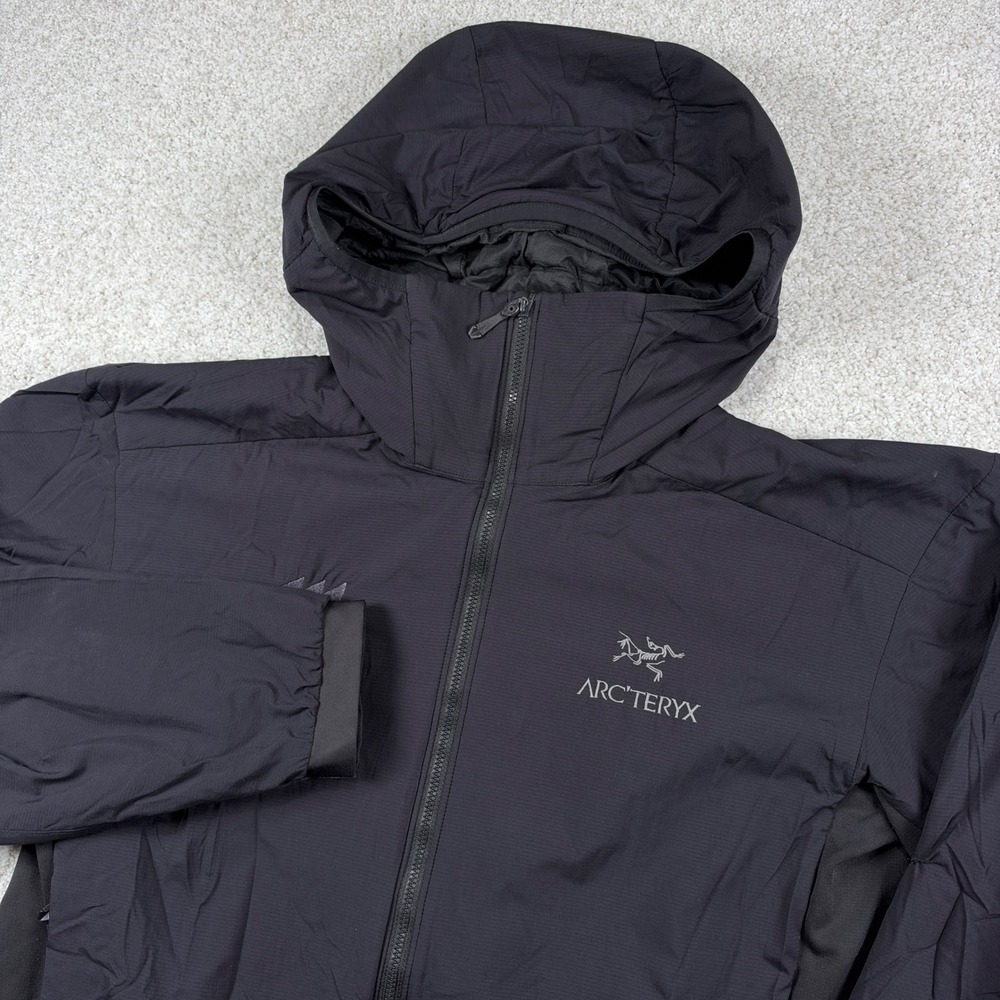 Arc'teryx Atom LT Hoody Jacket Mens Black Insulated Meptik Upset Reality